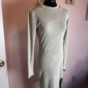 Young Fabulous and Broke Mint Green Ribbed Dress Small